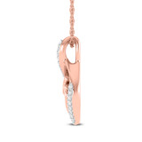 Photo of Shreyal 1/8 Carat T.W. Lab Grown Diamond Pendant 10K Rose Gold [CP1687R]