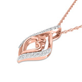 Photo of Shreyal 1/8 Carat T.W. Lab Grown Diamond Pendant 10K Rose Gold [CP1687R]
