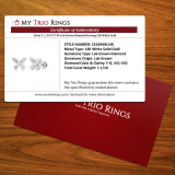 Arbor 1 1/10 CT. T.W. Lab Grown Diamond Earring 14K White Gold