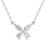 Photo of Arbor 1/2 Carat T.W. Lab Grown Diamond Pendant 10K White Gold [CP1694W]