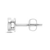Photo of Velour Oval 1/3 Carat T.W. Lab Grown Diamond Solitaire Earring 10K White Gold [SE1698W-C000]