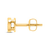 Photo of Velour Oval 1/3 Carat T.W. Lab Grown Diamond Solitaire Earring 10K Yellow Gold [SE1698Y-C000]