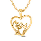 Photo of Lizza 1/15 CT. T.W. Lab Grown Diamond Pendant 14K Yellow Gold [CP1685Y]