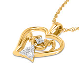 Photo of Lizza 1/15 CT. T.W. Lab Grown Diamond Pendant 10K Yellow Gold [CP1685Y]