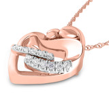 Photo of Ash 1/10 CT. T.W. Lab Grown Diamond Pendant 14K Rose Gold [CP1686R]