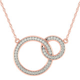 Photo of Ruhi 1/3 Carat T.W. Lab Grown Diamond Pendant 10K Rose Gold [CP1692R]