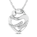 Photo of Ash 1/10 Carat T.W. Lab Grown Diamond Pendant 14K White Gold [CP1686W]