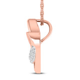 Photo of Ash 1/10 CT. T.W. Lab Grown Diamond Pendant 10K Rose Gold [CP1686R]