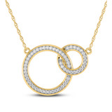Photo of Ruhi 1/3 CT. T.W. Lab Grown Diamond Pendant 10K Yellow Gold [CP1692Y]