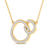 Photo of Ruhi 1/3 CT. T.W. Lab Grown Diamond Pendant 10K Yellow Gold [CP1692Y]