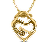 Photo of Ash 1/10 Carat T.W. Lab Grown Diamond Pendant 14K Yellow Gold [CP1686Y]