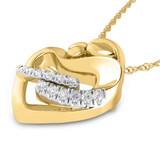 Photo of Ash 1/10 Carat T.W. Lab Grown Diamond Pendant 14K Yellow Gold [CP1686Y]