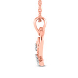 Photo of Lizza 1/15 Carat T.W. Lab Grown Diamond Pendant 10K Rose Gold [CP1685R]