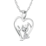 Photo of Lizza 1/15 CT. T.W. Lab Grown Diamond Pendant 14K White Gold [CP1685W]