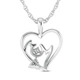 Photo of Lizza 1/15 CT. T.W. Lab Grown Diamond Pendant 14K White Gold [CP1685W]