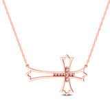 Photo of Livia 1/10 Carat T.W. Lab Grown Diamond Pendant 14K Rose Gold [CP1712R]