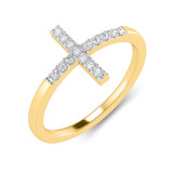 Photo of Celia 1/10 ct tw. Lab Grown Diamond Ring 14K Yellow Gold [FR1710Y]