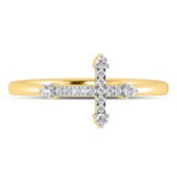 Photo of Jovi 1/10 ct tw. Lab Grown Diamond Ring 14K Yellow Gold [FR1711Y]