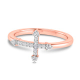 Photo of Jovi 1/10 ct tw. Lab Grown Diamond Ring 10K Rose Gold [FR1711R]