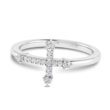 Photo of Jovi 1/10 ct tw. Lab Grown Diamond Ring 10K White Gold [FR1711W]