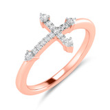Photo of Jovi 1/10 ct tw. Lab Grown Diamond Ring 14K Rose Gold [FR1711R]