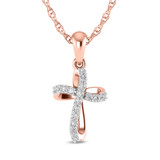 Photo of Magnus 1/15 CT. T.W. Lab Grown Diamond Pendant 14K Rose Gold [CP1709R]