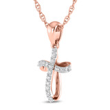 Photo of Magnus 1/15 CT. T.W. Lab Grown Diamond Pendant 14K Rose Gold [CP1709R]