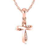 Photo of Magnus 1/15 CT. T.W. Lab Grown Diamond Pendant 14K Rose Gold [CP1709R]