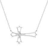 Photo of Livia 1/10 Carat T.W. Lab Grown Diamond Pendant 14K White Gold [CP1712W]