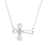 Photo of Livia 1/10 Carat T.W. Lab Grown Diamond Pendant 14K White Gold [CP1712W]
