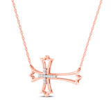 Photo of Livia 1/10 Carat T.W. Lab Grown Diamond Pendant 10K Rose Gold [CP1712R]
