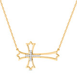 Photo of Livia 1/10 Carat T.W. Lab Grown Diamond Pendant 14K Yellow Gold [CP1712Y]