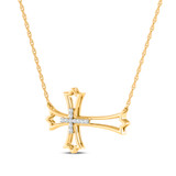 Photo of Livia 1/10 Carat T.W. Lab Grown Diamond Pendant 14K Yellow Gold [CP1712Y]