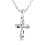 Photo of Magnus 1/15 Carat T.W. Lab Grown Diamond Pendant 14K White Gold [CP1709W]