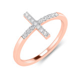 Photo of Celia 1/10 ct tw. Lab Grown Diamond Ring 10K Rose Gold [FR1710R]