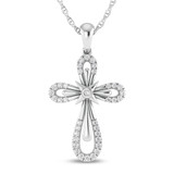 Photo of Valery 1/5 Carat T.W. Lab Grown Diamond Pendant 14K White Gold [CP1704W]
