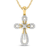 Photo of Valery 1/5 Carat T.W. Lab Grown Diamond Pendant 14K Yellow Gold [CP1704Y]