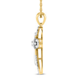 Photo of Valery 1/5 Carat T.W. Lab Grown Diamond Pendant 14K Yellow Gold [CP1704Y]
