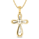 Photo of Valery 1/5 Carat T.W. Lab Grown Diamond Pendant 14K Yellow Gold [CP1704Y]