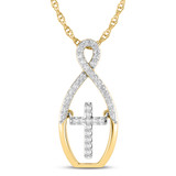 Photo of Blaze 1/6 Carat T.W. Lab Grown Diamond Pendant 14K Yellow Gold [CP1705Y]