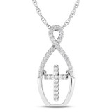 Photo of Blaze 1/6 CT. T.W. Lab Grown Diamond Pendant 14K White Gold [CP1705W]