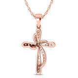 Photo of Rex 1/4 CT. T.W. Lab Grown Diamond Pendant 14K Rose Gold [CP1707R]