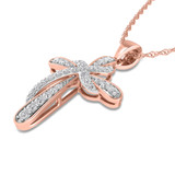 Photo of Rex 1/4 CT. T.W. Lab Grown Diamond Pendant 14K Rose Gold [CP1707R]