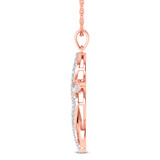 Photo of Paula 1/5 CT. T.W. Lab Grown Diamond Pendant 14K Rose Gold [CP1706R]