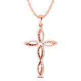 Photo of Paula 1/5 CT. T.W. Lab Grown Diamond Pendant 14K Rose Gold [CP1706R]