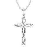 Photo of Paula 1/5 CT. T.W. Lab Grown Diamond Pendant 14K White Gold [CP1706W]