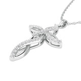 Photo of Paula 1/5 CT. T.W. Lab Grown Diamond Pendant 14K White Gold [CP1706W]
