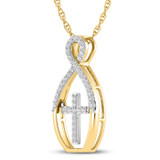 Photo of Blaze 1/6 Carat T.W. Lab Grown Diamond Pendant 10K Yellow Gold [CP1705Y]