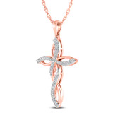 Photo of Paula 1/5 Carat T.W. Lab Grown Diamond Pendant 10K Rose Gold [CP1706R]