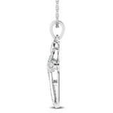 Photo of Rex 1/4 Carat T.W. Lab Grown Diamond Pendant 10K White Gold [CP1707W]